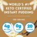 Simply Delish Natural Instant Vanilla Pudding - Sugar Free  Non GMO  Gluten Free  Fat Free  Vegan  Keto Friendly - 1.7 OZ (Pack of 3) - Buy Online on GoSupps.com