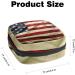 Menstruation Pad Bag with Zipper - American Flag Design | Women's Napkin & Tampon Storage | Stylish Bags for Girls - Buy Online on GoSupps.com