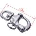 316 Stainless Steel Boat Jaw Swivel Eye Snap Shackle Quick Release - Pack of 2 - Buy Online on GoSupps.com