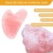 Premium Rose Quartz Gua Sha Tool | Natural Jade Facial Massage Stone for Anti-Aging | Heart Shape Skincare Tool - Buy Online on GoSupps.com
