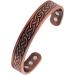 Large Copper Celtic Magnetic Cuff Bracelet for Men | Heavyweight Design with 10 Magnets - Buy Online on GoSupps.com