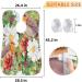 Beard Bib Apron for Men - Waterproof Hair Catcher & Grooming Cape | Retro Flowers & Birds Design - Buy Online on GoSupps.com