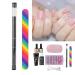 8PC Nail Art Tools Set - Manicure Extension Kit with Mini Dryer & Adhesive - Perfect for Professional Nails - Buy Online on GoSupps.com