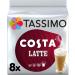 Tassimo Costa Latte Coffee Pods 1x 8 - Buy Online on GoSupps.com