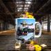 Planes Trains and Automobiles Classic Car Icons Personalised Mug with Choice of Sweets Gift - Buy Online on GoSupps.com