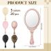 Vintage Handheld Mirrors - 20 Pcs Embossed Flower Retro Hand Mirror for Women - Compact Makeup Travel Mirror - Buy Online on GoSupps.com