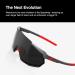 Buy 100% GAFAS RACETRAP 3.0 - Soft Tact Black - Hiper Red Multilayer Mirror Lens | Premium Sports Sunglasses | International Shipping Available - Buy Online on GoSupps.com