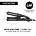Le Angelique Get Beachy Hair Waver - 2 in 1 Crimper Curling Iron | 2 Inch Ceramic Tourmaline Wand with Temperature Control for Long Lasting Waves - Buy Online on GoSupps.com