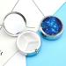Portable 3 Compartment Pill Box with Blue Shining Stars | Travel-Friendly Medicine Organizer for Handbag & Pocket - Buy Online on GoSupps.com