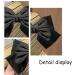 Bow Hair Clip Set for Women - 2pcs Big Bowknot Hairpins with Ribbon | French Hair Barrettes in Solid Black White | Soft Satin Silky Hair Accessories for Girls - Buy Online on GoSupps.com