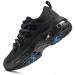 LARNMERN Non Slip Work Shoes for Men Air Cushion Sneakers Zapatos Restaurante Trabajo Casual Walking Chef Kitchen Wide Width 10 Black