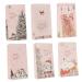 LALAFINA 6pcs Christmas Candy Paper Bag Candy Bags Kraft Retail Bags Party Favor Bag Packing Bag Kraft Paper
