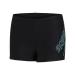 Speedo Boys Boom Logo Placement Aquashort 13-14 Years Black/Light Adriatic
