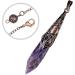 Kyeygwo Amethyst Reiki Healing Stone Pendulum Necklace | Vintage Chain Crystal Pendant for Men & Women | Gemstone Quartz for Divination & Meditation - Buy Online on GoSupps.com