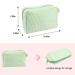 Large Mint Green Seersucker Cosmetic Bag | Makeup Pouch Travel Toiletry Case - Buy Online on GoSupps.com