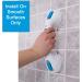 Carex 12 Inch Suction Shower Grab Bar - Dual Locking Seniors Handicap Assistance Handle - Buy Online on GoSupps.com