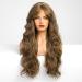Buy Haircube 26-inch Long Brown Wavy Wig for Women - Natural Looking Heat-Resistant Synthetic Pony Curly Wig for Daily & Party Use - Buy Online on GoSupps.com