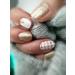 Fancy White Transparent Nail Wraps with Gold Pattern - 16 Long-Lasting Self-Adhesive Foils by Lovelyface Nails - Buy Online on GoSupps.com