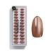 Doonails-Press on Nails 30 Set Glazed Chocolate Almond Form Braun-Nails for sticking Full Cover in Salon Quality-Fake Nails Soft Gel Short-Natural & Pleasant Capacity Short Almond Glazed Chocolate