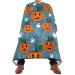 Waterproof Barber Cape -Halloween Blue Cheetah Haircut Bib for Men Unisex Hair Cutting Cape(8rp1a)