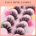 Uranian Colored 8D Russian False Eyelashes - 8 Pairs of Fluffy Faux Mink Lashes for Women & Girls | Colorful Extension EyeLashes for Volume & Drama - Buy Online on GoSupps.com