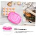 OSALADI Egg Storage Box Folding Tray Refrigerator Egg Trays Egg Carton Protective Box Travel re-usable Rosy 24X16.5X10CM - Buy Online on GoSupps.com