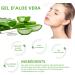 Aloe Vera Gel 100% - 280ml Gel d'Alo Vera Bio Pur Naturellement Apaisant Nourrissant et Hydratant Hydratation l'Aloe Vera pour le Visage les Cheveux et le Corps - Buy Online on GoSupps.com