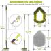 2-in-1 Tub and Tile Scrubber Brush with 3 Replacement Heads - Extendable Handle Floor Cleaning Brush in Green+Gray - Buy Online on GoSupps.com