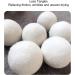 Fabric Softener Balls Wool Drying Balls Bag Packed Pack of 6 Reducing Static Electricity for Clothes (7 cm) - Buy Online on GoSupps.com