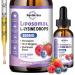 ReviNutra L-Lysine Liquid Drops 600mg - Lysine Supplement for Adults & Kids with Monolaurin Oregano Oil & Mushroom Blend - Immune Oral & Lip Health Support - 2 Fl Oz Mixed Berry Flavor