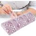 Not Deformed For A Long Time Nail Art Pad Soft Nail Art Hand Pillow for Home Beauty Salon(Purple geometry) - Buy Online on GoSupps.com