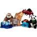 Zappi Co Plush Kids Stuffed Toy - Safari Animals Collection - 20cm - Orange/Blue Poison Dart Frog - Buy Online on GoSupps.com
