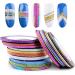 Matte Nail Art Striping Tape Set - 37 Rolls in Gold, Silver, and Black - 1mm, 2mm, 3mm Lines for Design - Nail Decals and Strips - Buy Online on GoSupps.com