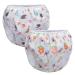 Teamoy (2 Packs Adjustable Washable Swim Diaper for Babies up to 3 Years for Boys and Girls Hedgehog + Bee) Bee + Hedgehog