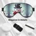 Buy SSIMOO Christmas Snowman Print Eye Mask | Double-Sided Soft Light Blocking Sleep Mask | Enhance Sleep Quality International Shipping - Buy Online on GoSupps.com