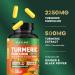 Built by Nature Turmeric Curcumin 2250mg 95% Curcuminoids with Ginger & Black Pepper for High Absorption Extra Strength Joint Support Non-GMO Vegan - 90 Capsules - Buy Online on GoSupps.com