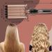 5 Barrel Hair Crimpers and Wavers - Fast Heat 15mm Portable Wand for Long Hair | Adjustable Temperature Wavy Curler (Gold) - Shop Now - Buy Online on GoSupps.com