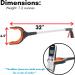 BirdRock Home Grabber Pick Up Tool - Light Weight Aluminum Design - Reaching Aid - Articulating Rubber Head - Rubber Grip (2 Pack) 2 Pack Grabber (32 Inch Long) - Buy Online on GoSupps.com