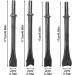 RELMON 8 Pcs Pneumatic Chisel Set for Air Hammer - 7 Shapes Concrete Masonry Drill Bits - Buy Online on GoSupps.com