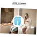 MAGICLULU 2 Pairs Slippers Quick Drying Shower Slippers Green Home Indoor Slippers Non Dorm Shoes Gym Foot Spa Soak Tub Shower Footware Massaging Travel Pvc Household Plastic Barrel 26.5x9.8cm 9.5x6pcs Bluex6pcs - Buy Online on GoSupps.com
