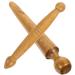 Healeved Hand tool 2 pieces wood reflex zone massage sticks foot hand massage wood stick tools thai face neck back waist massage trigger points hand tools