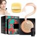 Mushroom Head Air Cushion CC Cream - BB Cream Foundation Makeup Air Cushion CC Cream BB Cream Moisturizing Concealer Makeup Long Lasting Matte Easy to Apply (Natural)