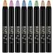 Set of 8 eyeshadow pencils waterproof long-lasting smudge-proof shimmering cream for eyes - Buy Online on GoSupps.com