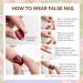 French Long Coffin False Nails - 24Pcs Pink with Flower Glitter | Press On Nails for Women | Glue-On Ballerina Nail Tips - Buy Online on GoSupps.com
