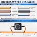 iSpring ED2000S Electronic Water Descaler | Salt-Free Whole House Hard Water Conditioner | Prevent Rust & Scale Build-up | LED Light Design | Magnet | Black - Buy Online on GoSupps.com