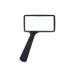 Jumbo Rectangular Handheld Magnifying Glass (3X Magnification)  Scratch Resistant Glass Lens - Large Horizontal Viewing Area