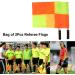 2Pcs Linesman Flag Set - Waterproof Soccer & Rugby Referee Flags with Storage Bag - Buy Online on GoSupps.com