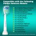 Philips Sonicare Replacement Heads - Compatible Toothbrush Brush Heads | 10 Pack for Click-on Electric Toothbrush - Buy Online on GoSupps.com
