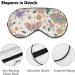 Retro Flower Moth Sleeping Mask | Adjustable Spider Web Eye Cover for Men Women & Kids | Light-Blocking Sleep Mask for Halloween - Buy Online on GoSupps.com