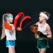 Odoland 2-in-1 Boxing Kick Pack Set - Punching Mitts & Focus Pads for MMA Training - Black/Red - Buy Online on GoSupps.com